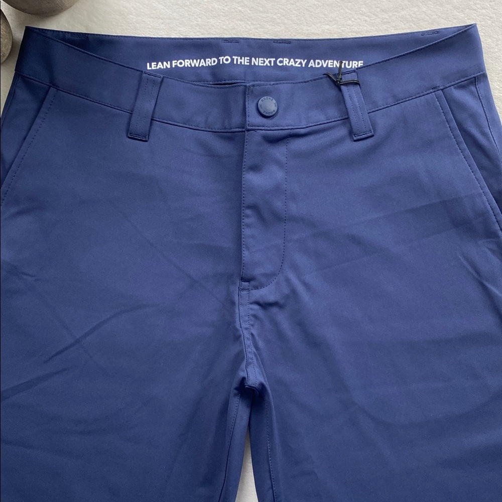 Rhone Commuter Flex Knit Flat Front Lifestyle/Performance Short (Navy) - Picture 3 of 16